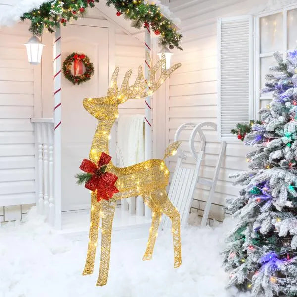 Lighted Reindeer & Sleigh Set – view 4