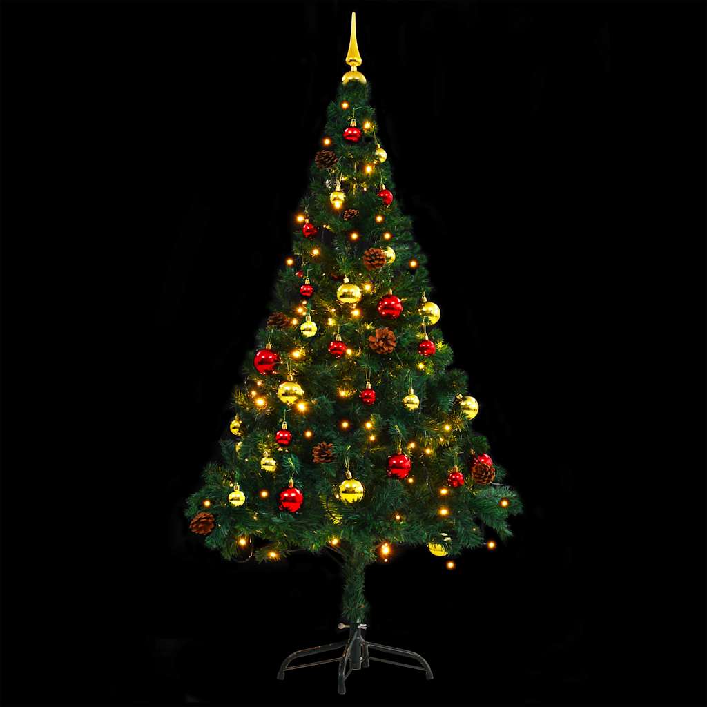 Pre-Lit Christmas Tree with Baubles – view 2