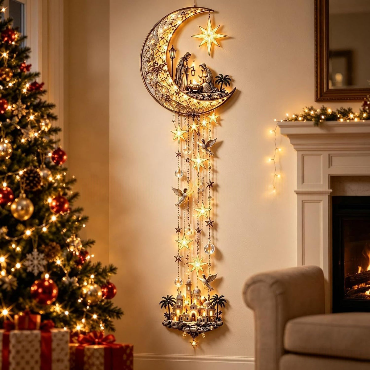Lighted Nativity Wall Hanging – view 5