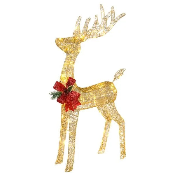Lighted Reindeer & Sleigh Set – view 5