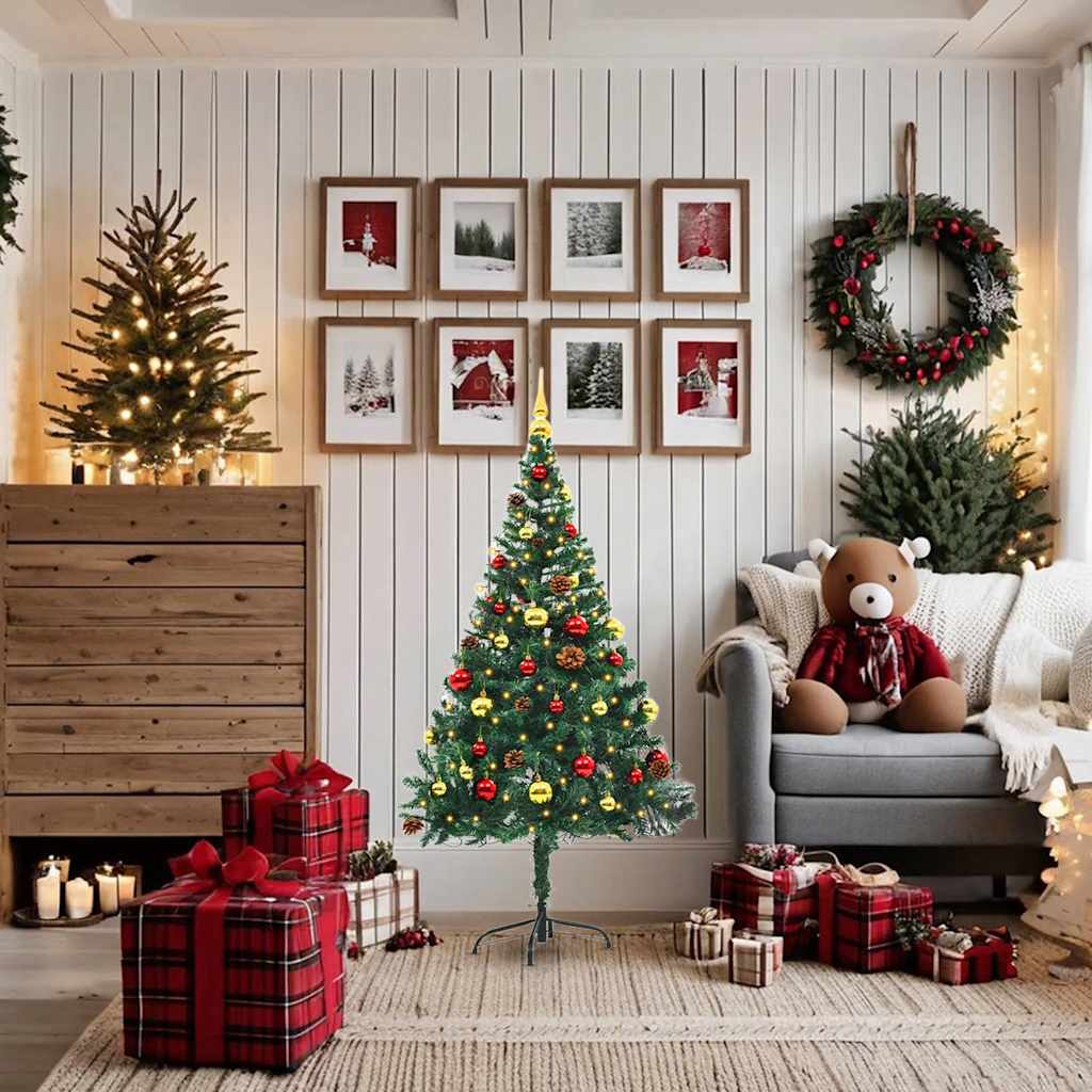 Pre-Lit Christmas Tree with Baubles – view 7