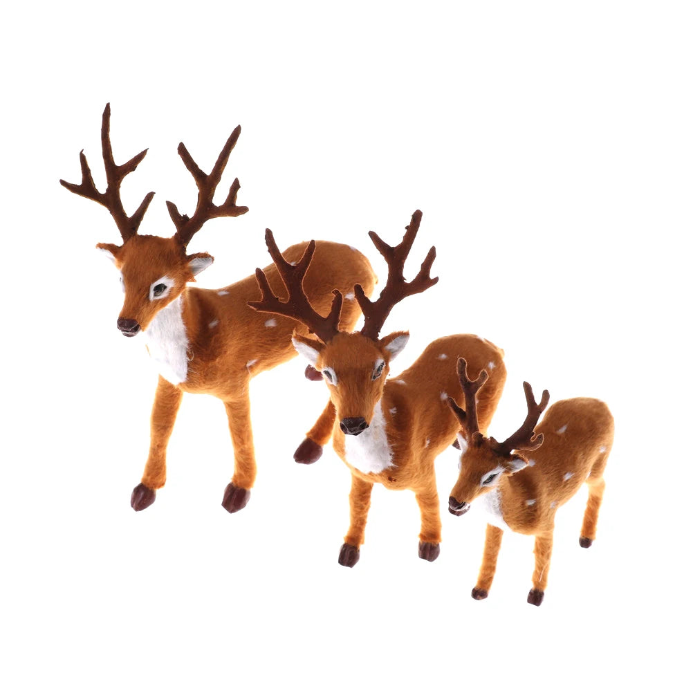 Plush Christmas Reindeer – Home Hearth Well
