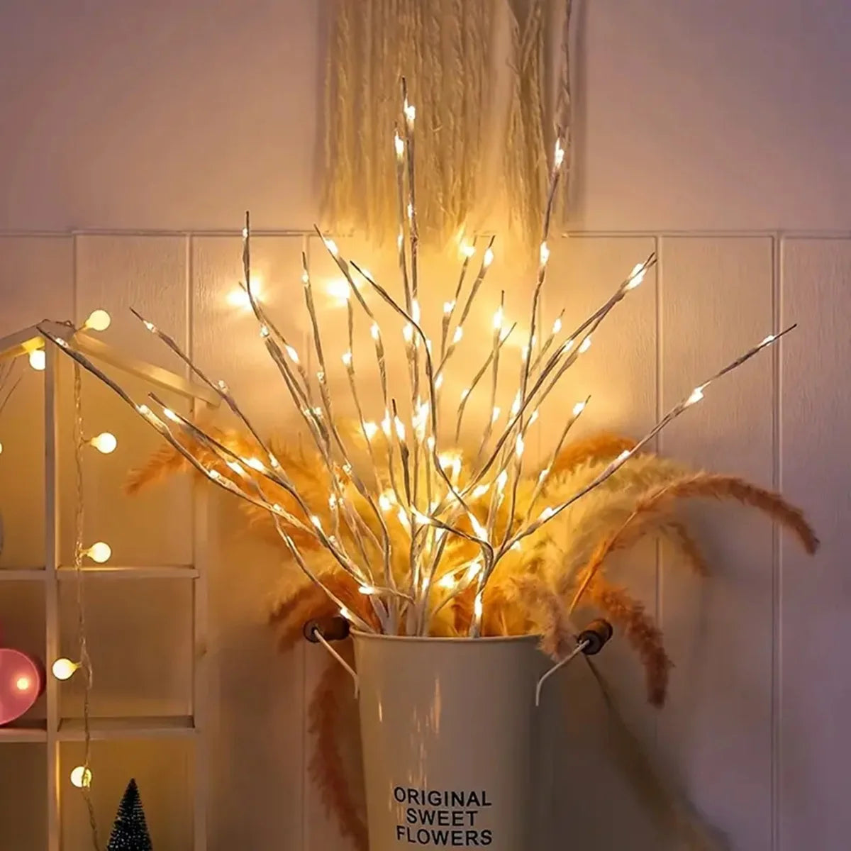 Lighted Birch Branch – view 5