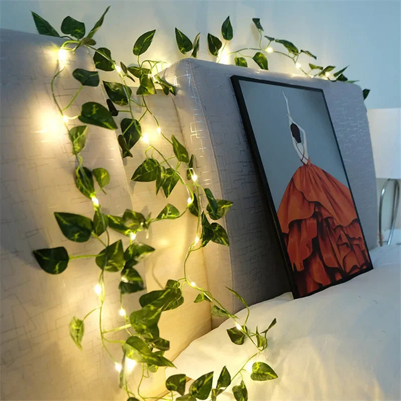 Green Leaf Vine Fairy Lights – view 6