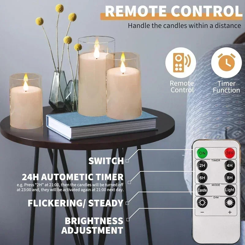 Flameless LED Candles with Remote – view 3