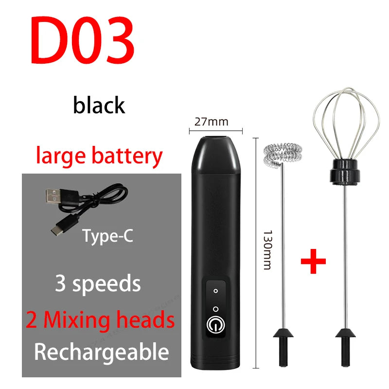 Rechargeable Milk Frother & Whisk – view 7
