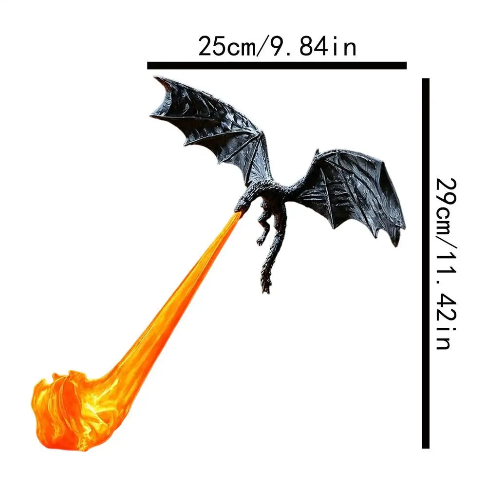 Fire-Breathing Dragon Shelf Lamp