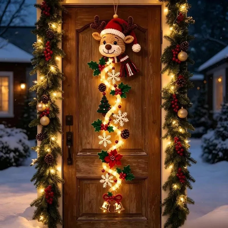 Glowing Christmas Door Garland Light