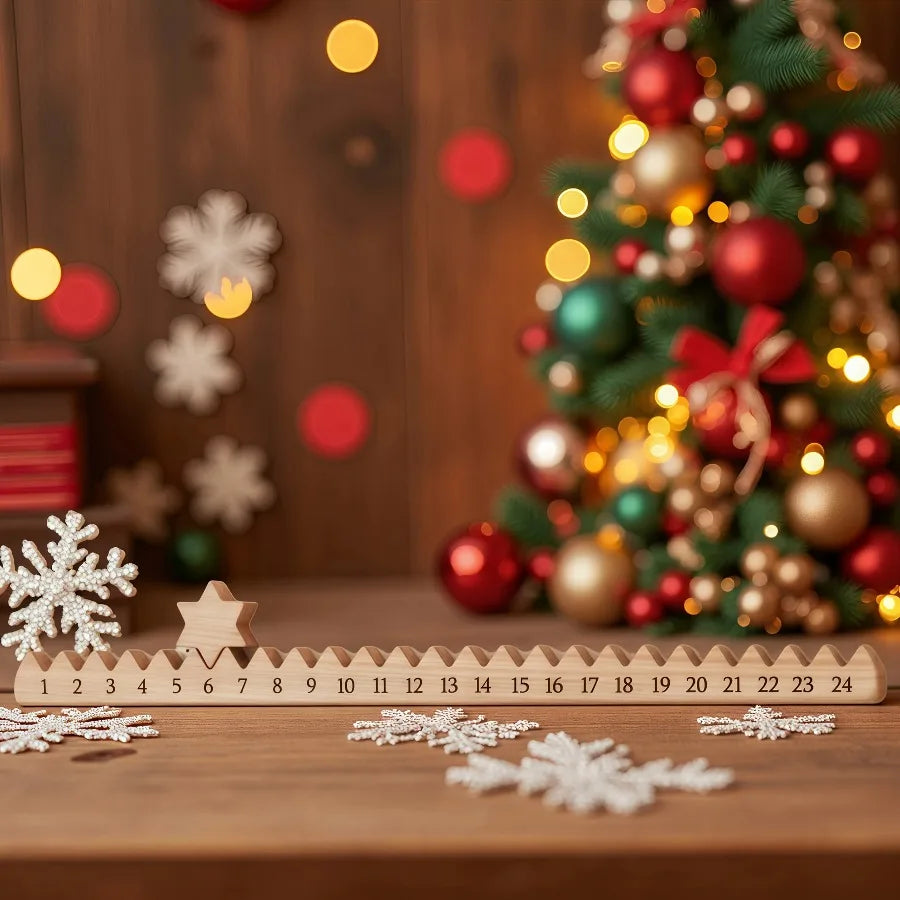 Wooden Star Advent Calendar – view 5