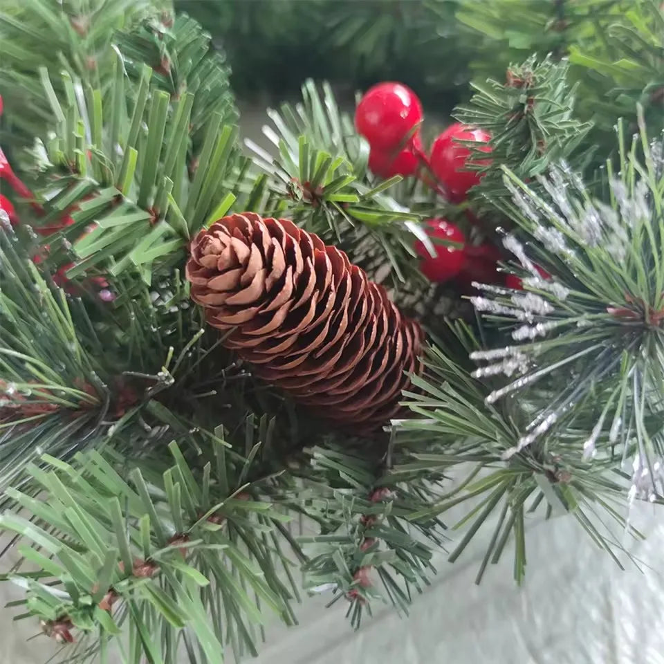 Pre-Lit Pinecone & Berry Christmas Wreath – view 5