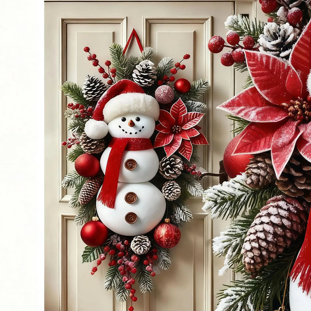 Snowman Door Wreath Banner – view 4