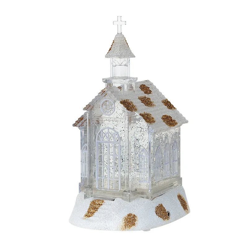 Lighted Church Snow Globe – view 5