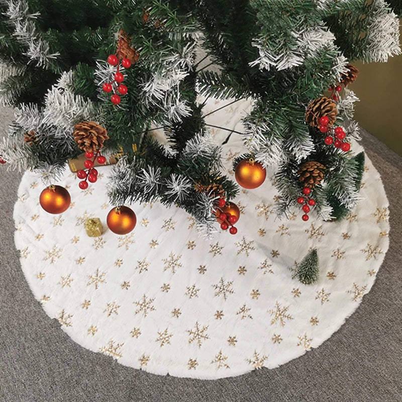 Faux Fur Christmas Tree Skirt – view 2