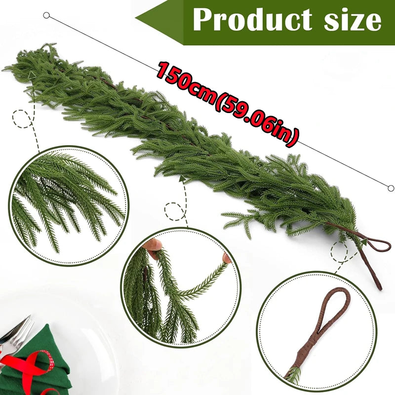 Norfolk Pine Christmas Garland