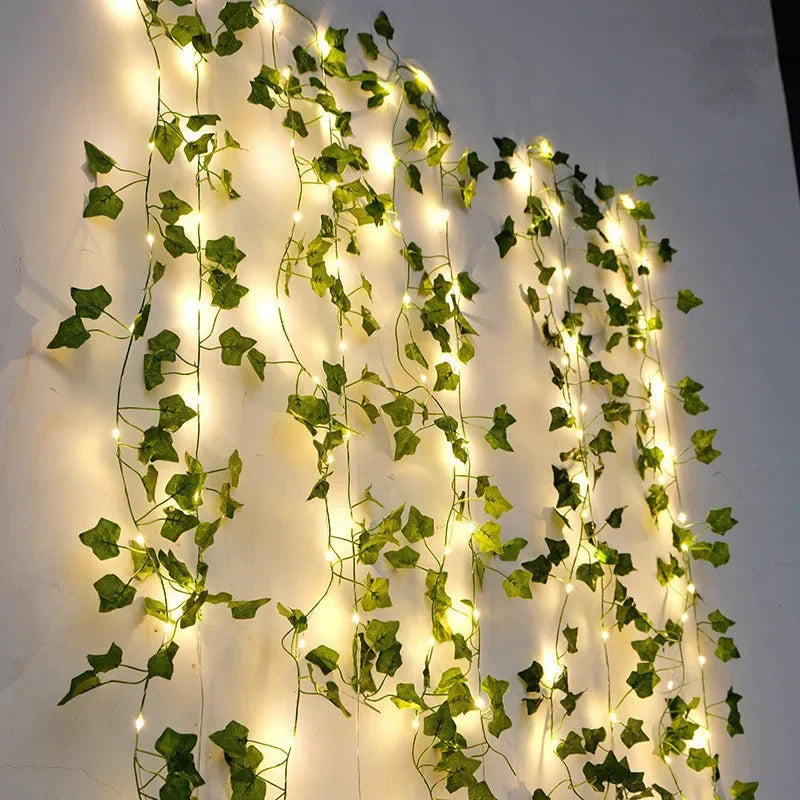 Green Leaf Vine Fairy Lights – Home Hearth Well