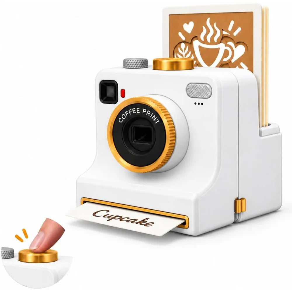 Latte Art Camera Stencil Printer