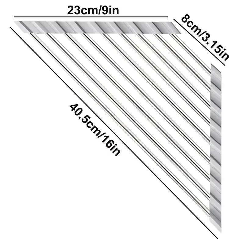 Roll-Up Corner Sink Drying Rack – view 7