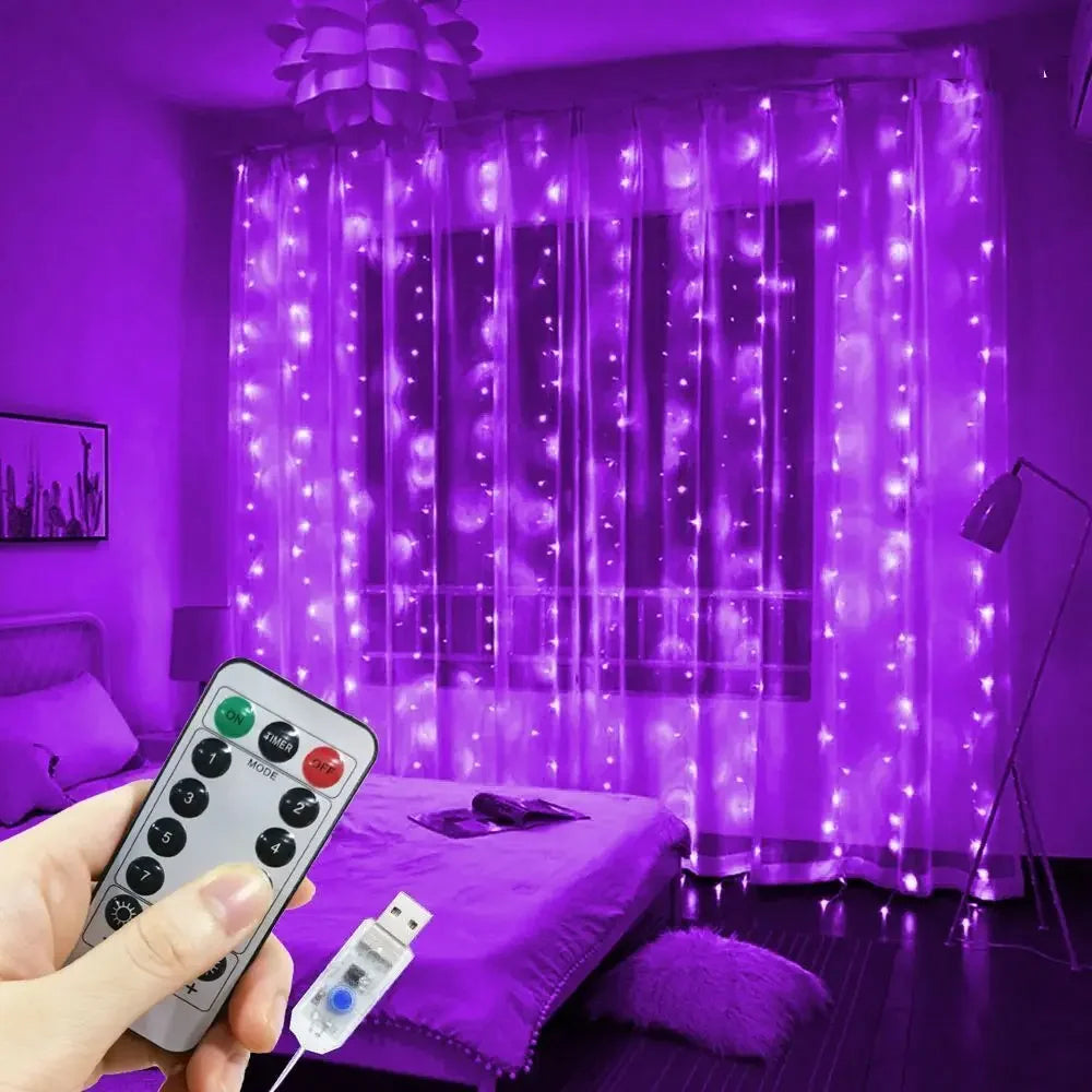 USB Fairy Curtain Lights with Remote – view 7