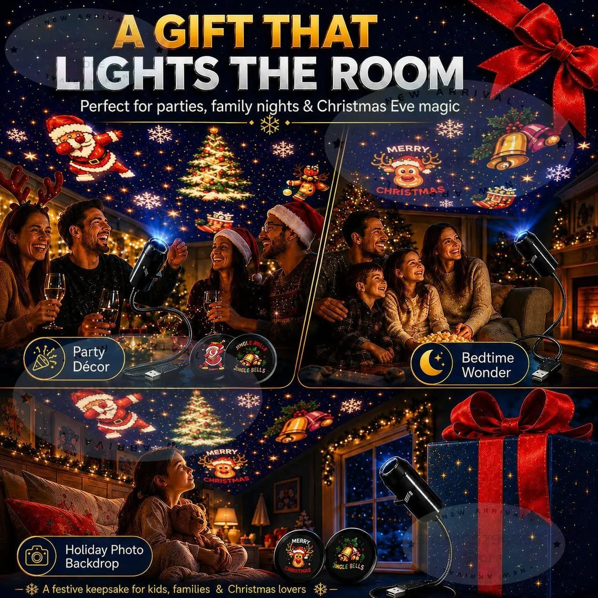 Christmas Tree Projector Night Light – view 6