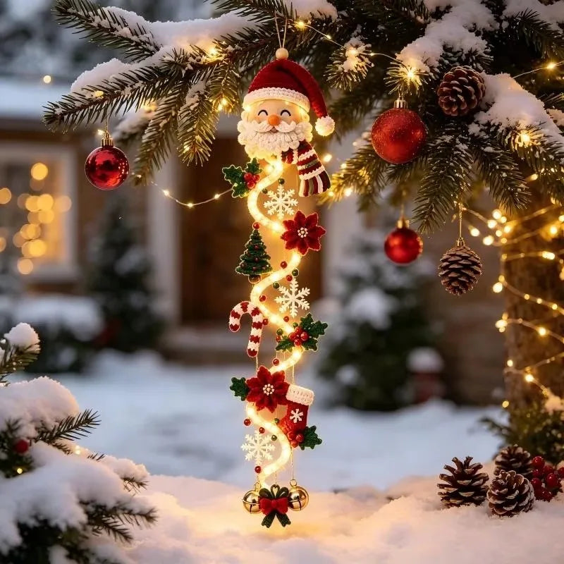 Glowing Christmas Door Garland Light