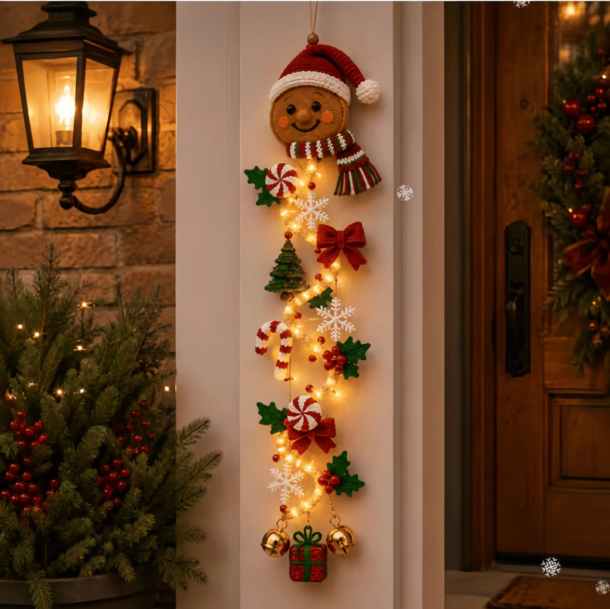 Glowing Christmas Door Garland Light