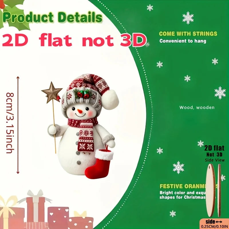 Handmade Snowman Ornaments (Set of 15) – view 2