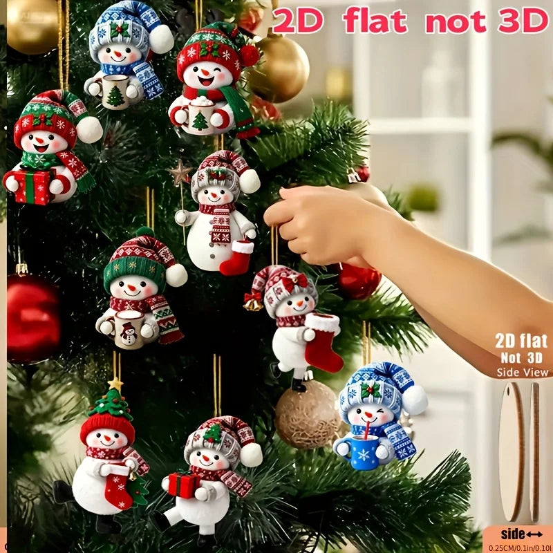Handmade Snowman Ornaments (Set of 15) – Home Hearth Well