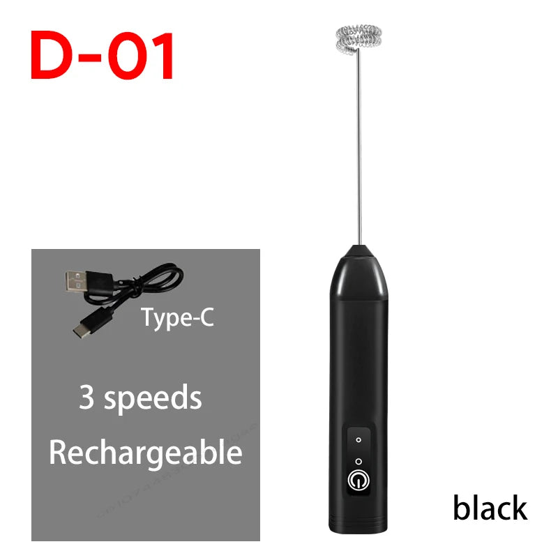 Rechargeable Milk Frother & Whisk