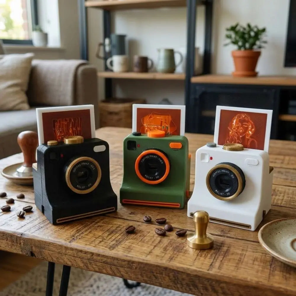 Latte Art Camera Stencil Printer