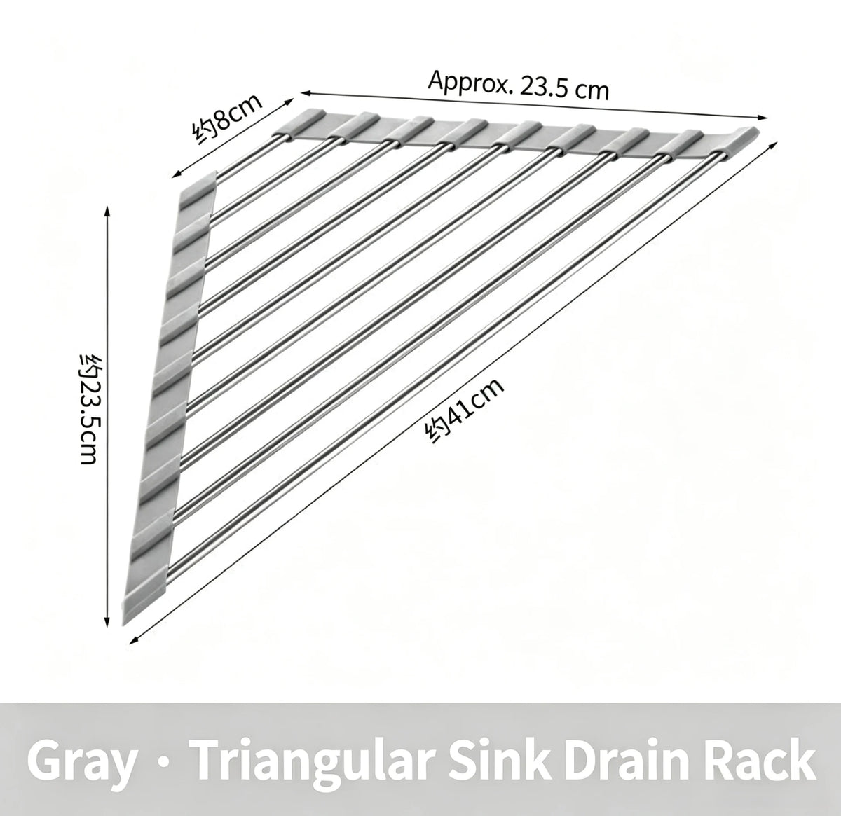 Roll-Up Corner Sink Drying Rack – view 6