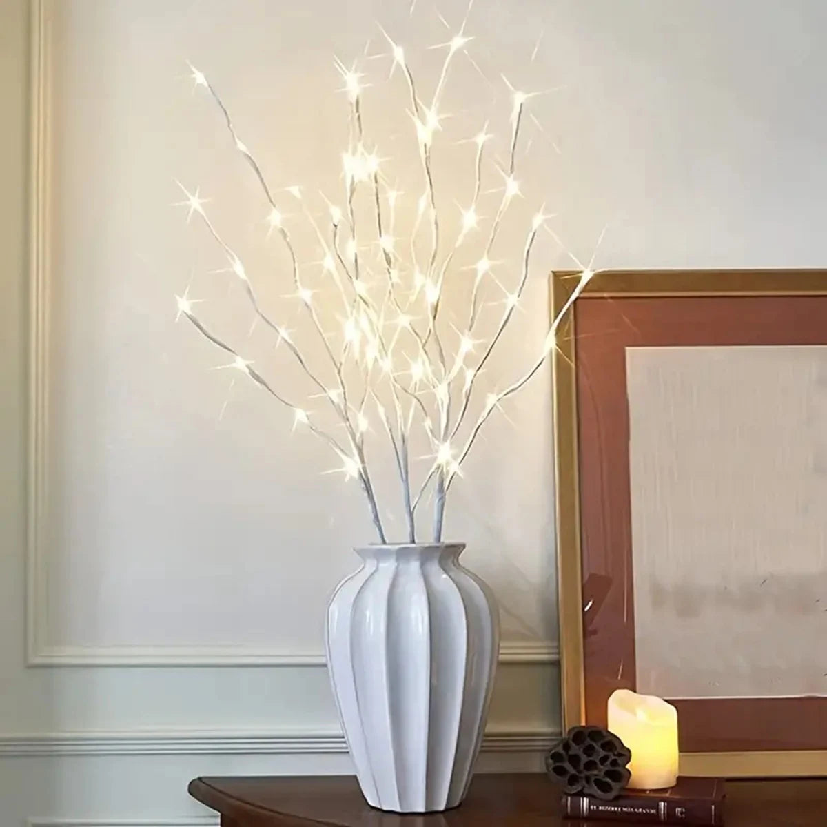 Lighted Birch Branch – view 10