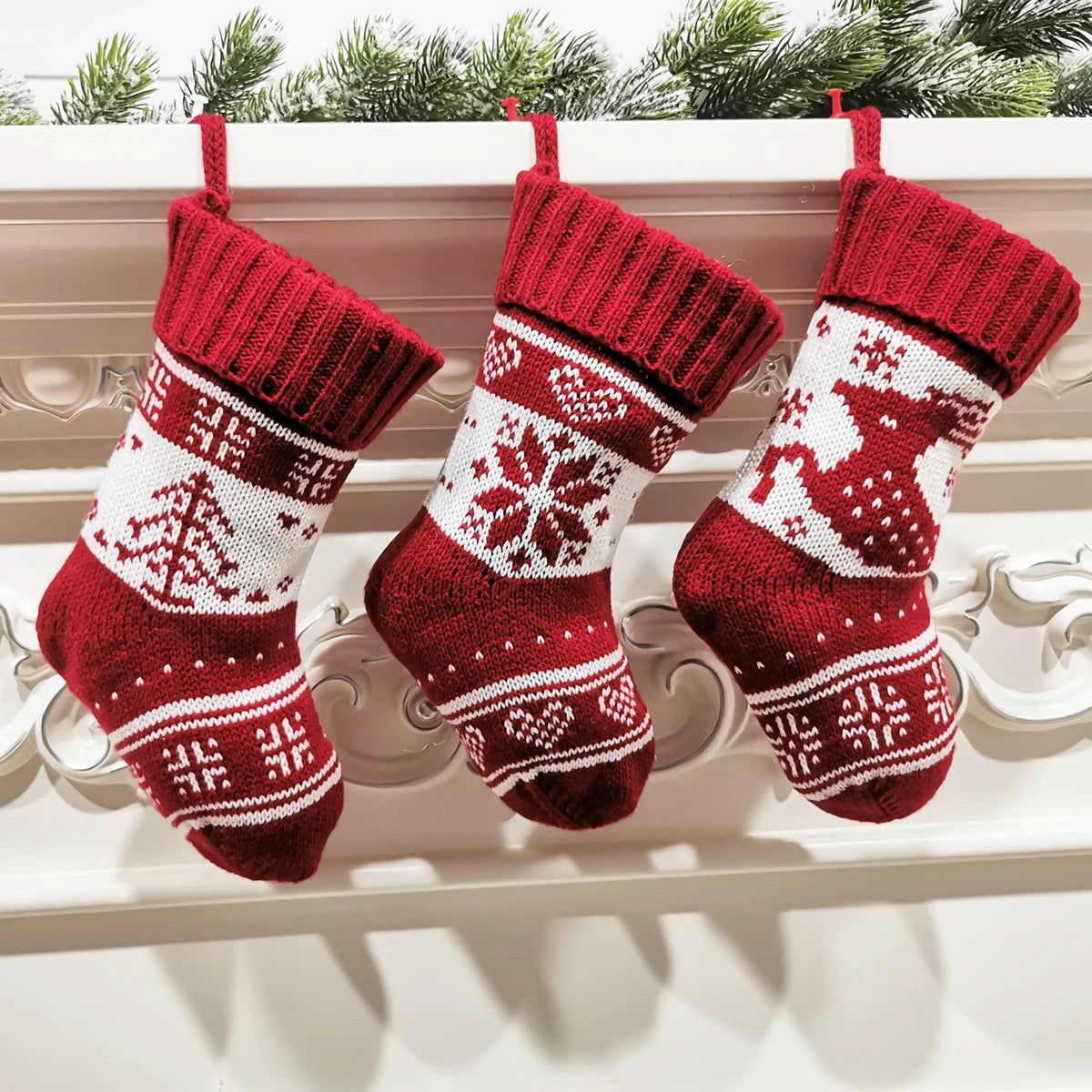 Knitted Initial Stocking Ornament – view 6