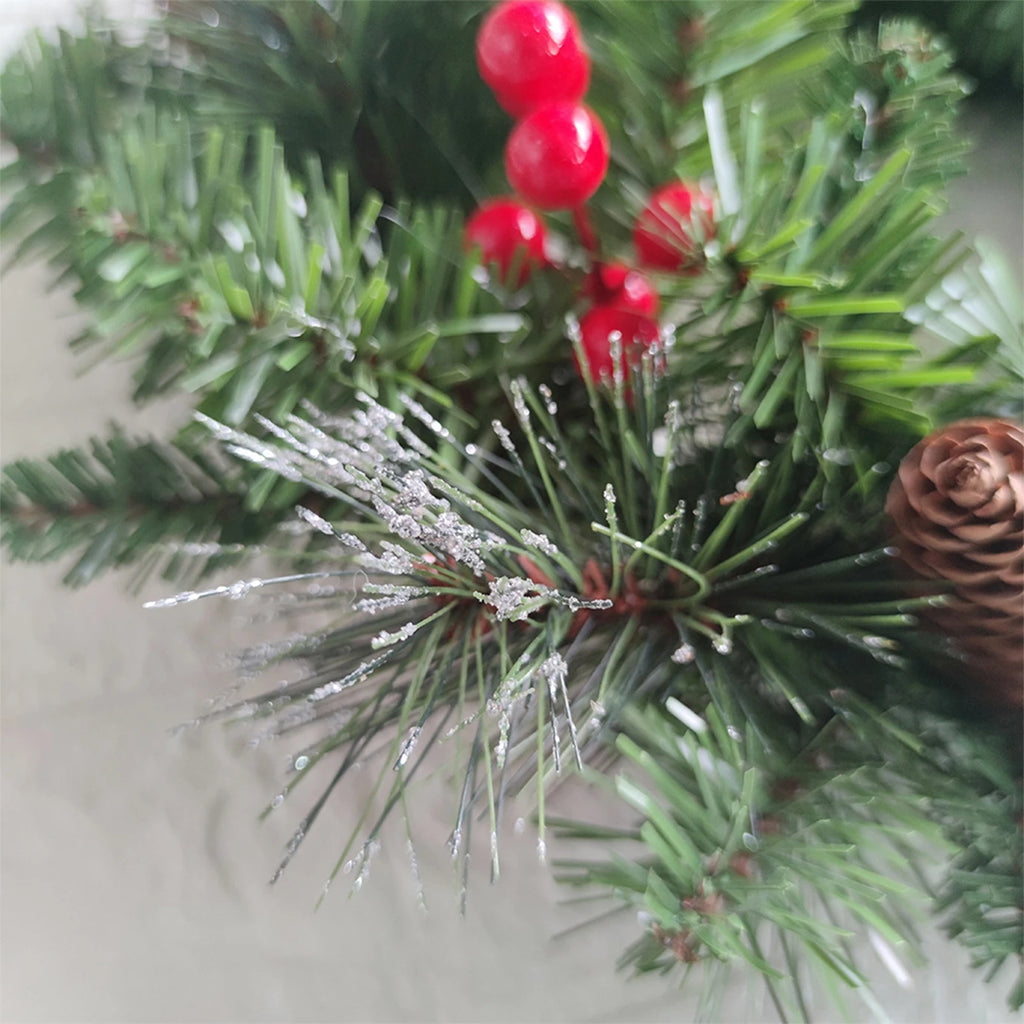 Pre-Lit Pinecone & Berry Christmas Wreath – view 12