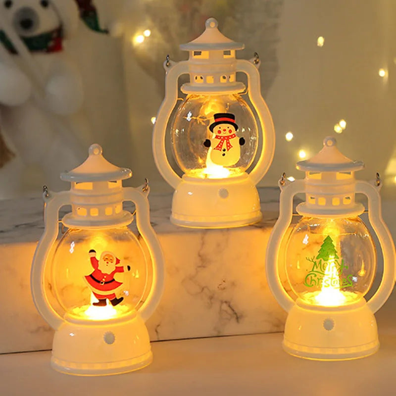 Santa & Snowman LED Lanterns – Home Hearth Well