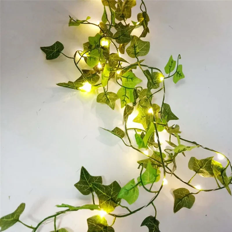 Green Leaf Vine Fairy Lights – view 9