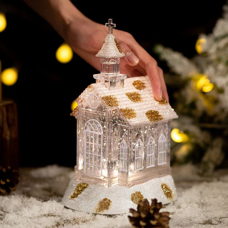 Lighted Church Snow Globe – view 3