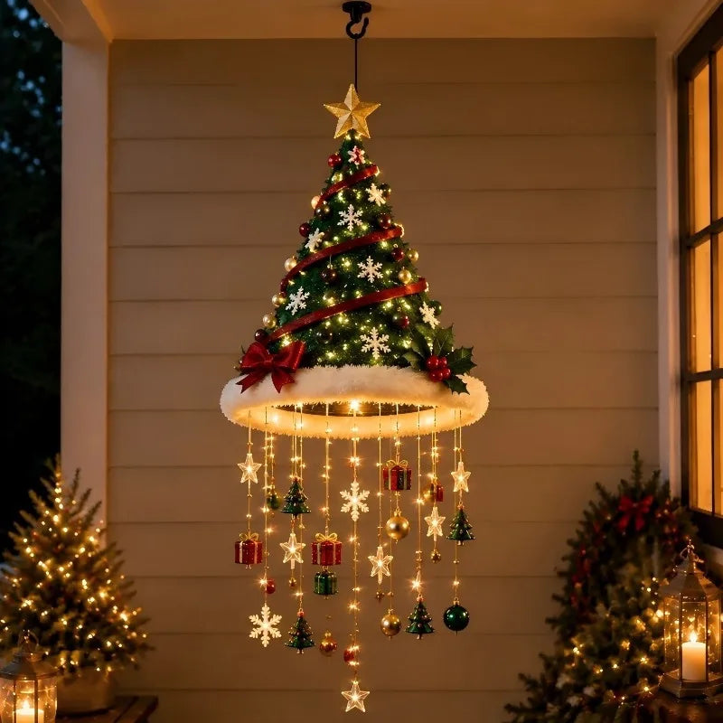 Crystal Cascade Santa Hat Light
