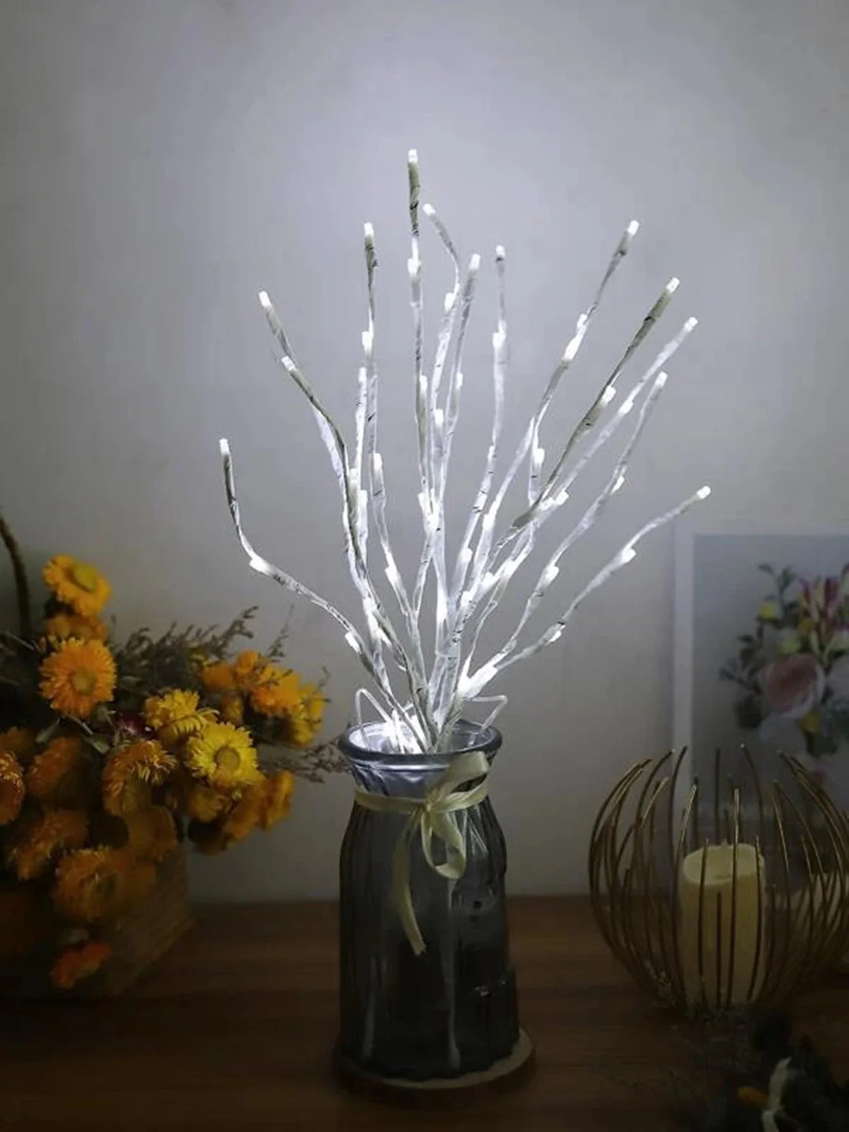 Lighted Birch Branch – view 13