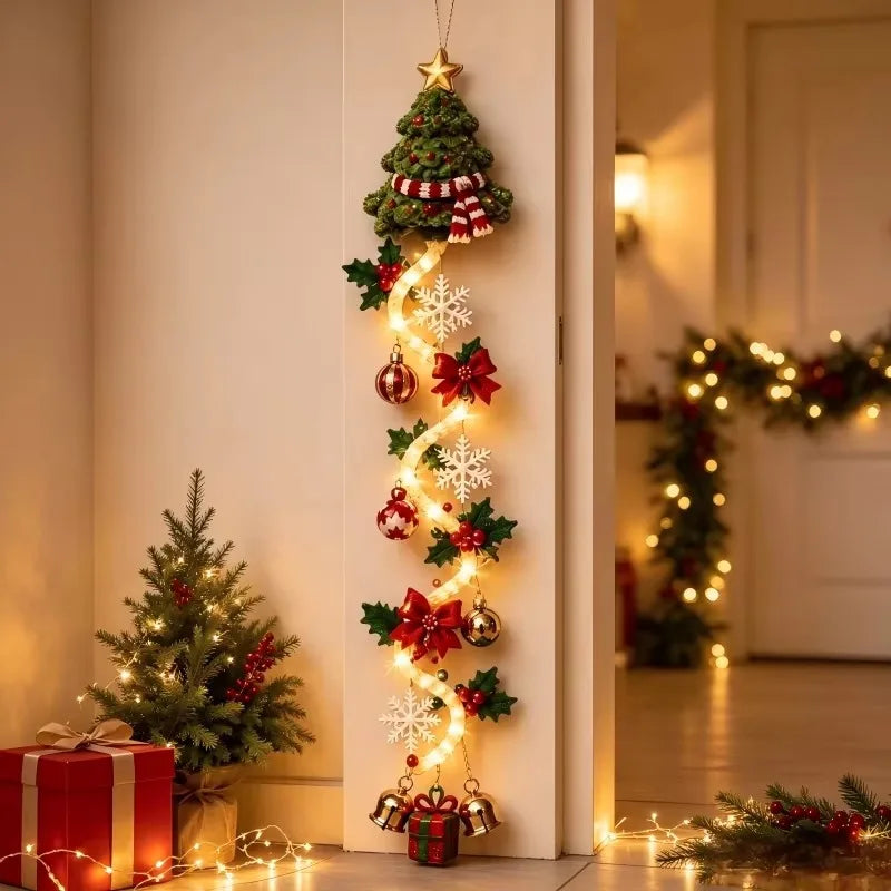 Glowing Christmas Door Garland Light