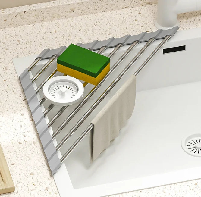 Roll-Up Corner Sink Drying Rack – view 5