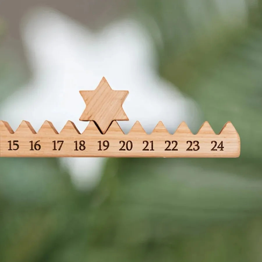 Wooden Star Advent Calendar – view 6