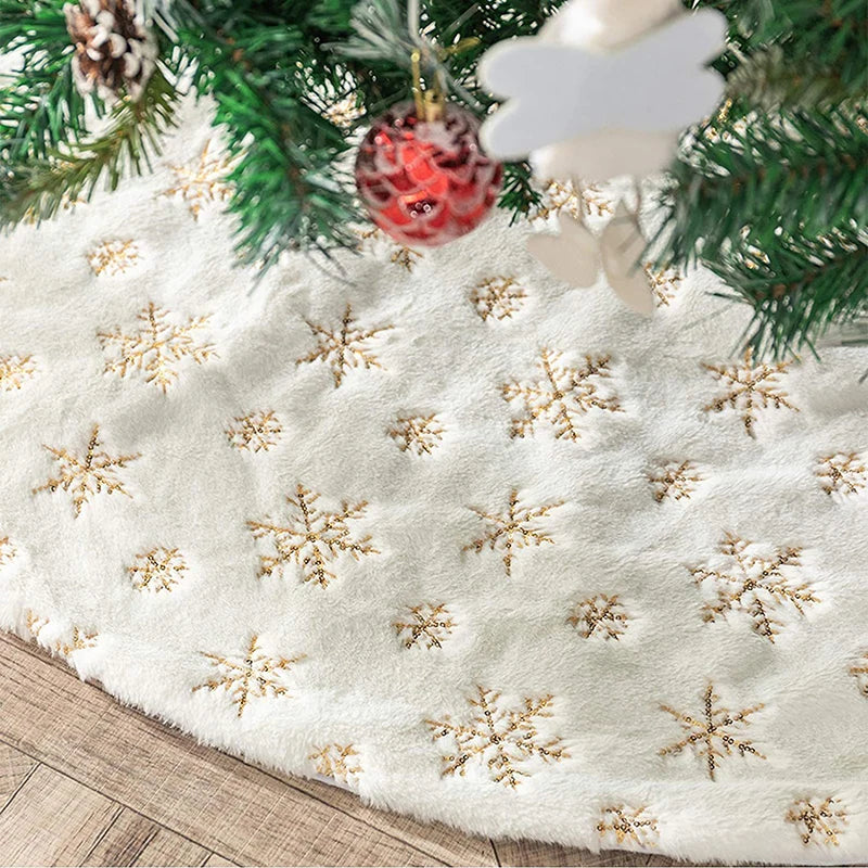 Faux Fur Christmas Tree Skirt – view 4