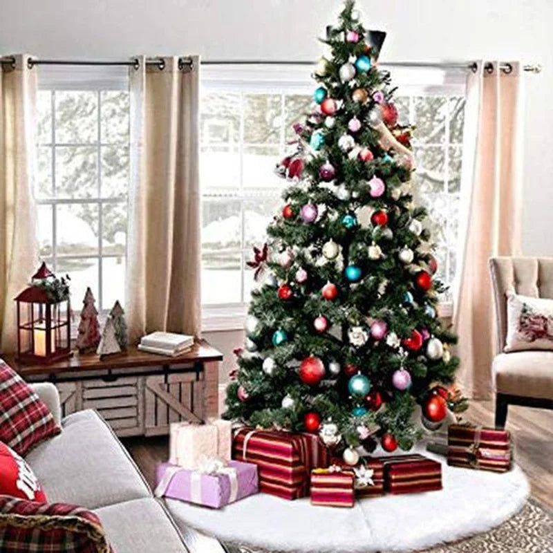 Faux Fur Christmas Tree Skirt – view 3