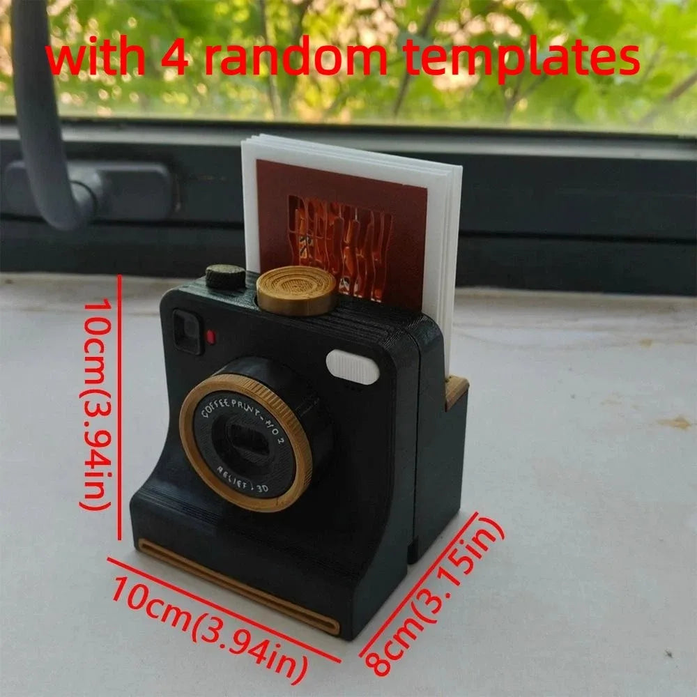 Latte Art Camera Stencil Printer