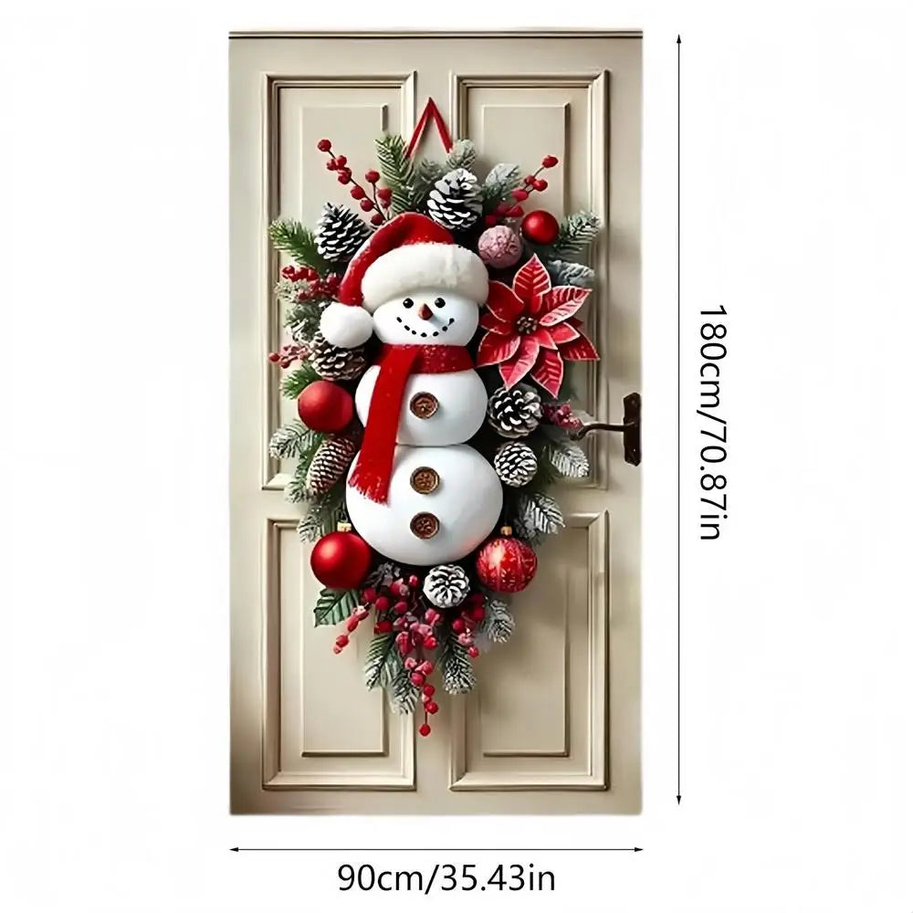 Snowman Door Wreath Banner – view 7