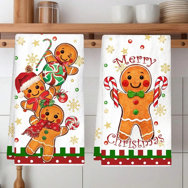 Gingerbread Christmas Kitchen Towels – Home Hearth Well