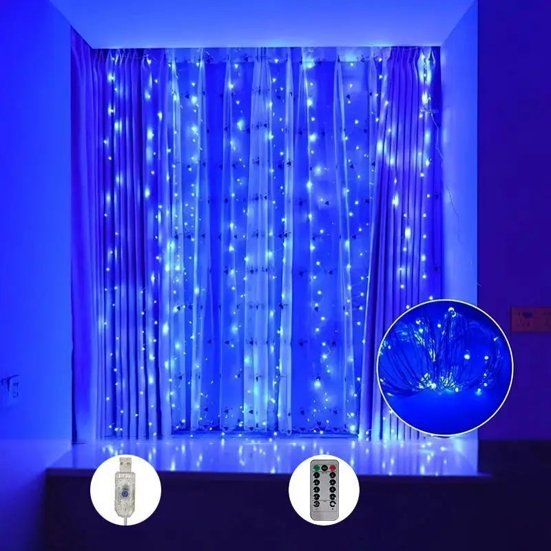 USB Fairy Curtain Lights with Remote – view 6