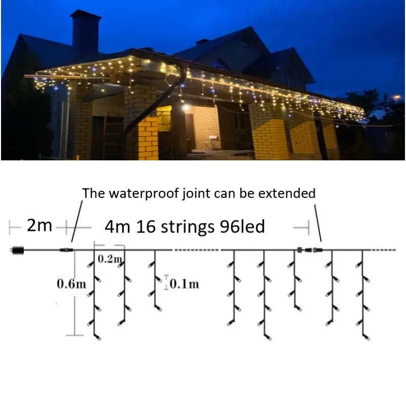 Twinkling Star Curtain Garland – view 6