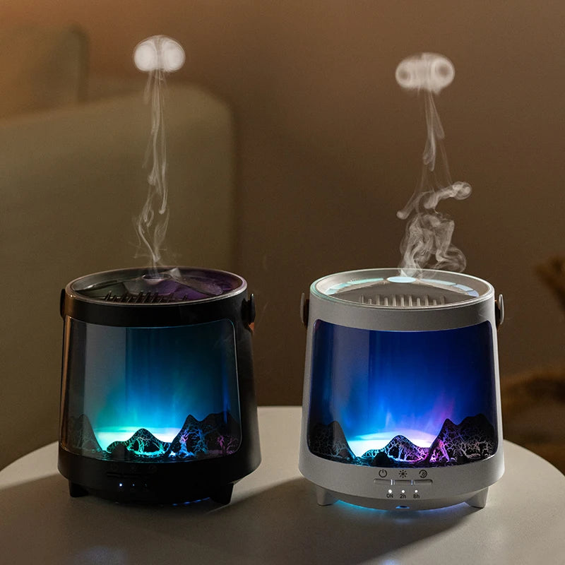 Aurora Mountain Flame Diffuser – Home Hearth Well