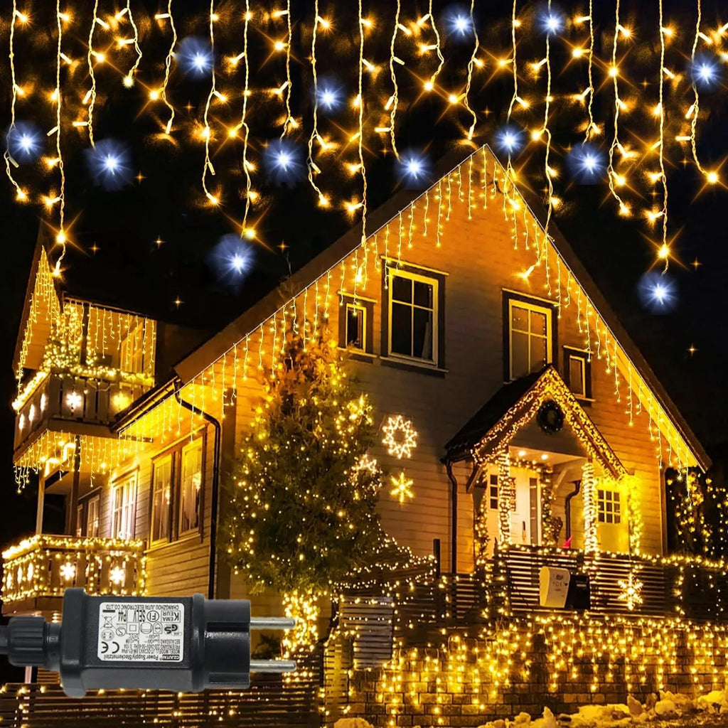 Twinkling Star Curtain Garland – Home Hearth Well